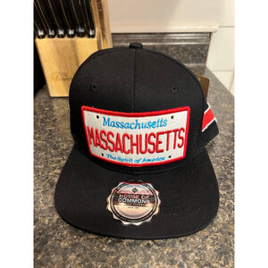 New Massachusetts License Plate Black Baseball Cap
